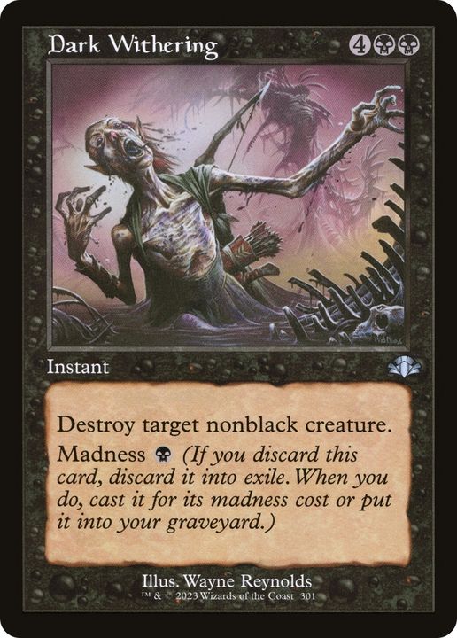 Dark Withering in the group Magic the Gathering / Sets / Dominaria Remastered at Proxyprinters.com (62807)