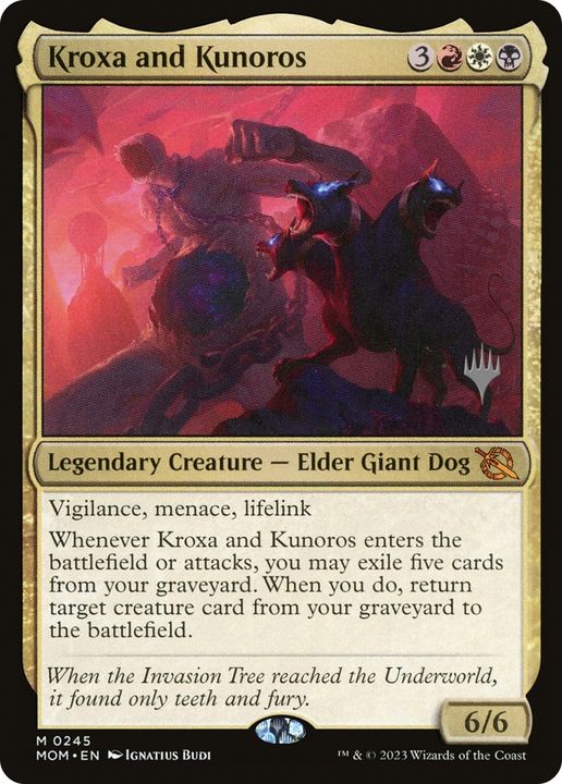 Kroxa and Kunoros in the group Magic the Gathering / Types / Colors / Multicolors / B, R, W at Proxyprinters.com (62832)