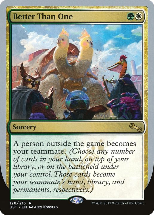 Better Than One in the group Magic the Gathering / Types / Colors / Multicolors / G, W at Proxyprinters.com (62845)