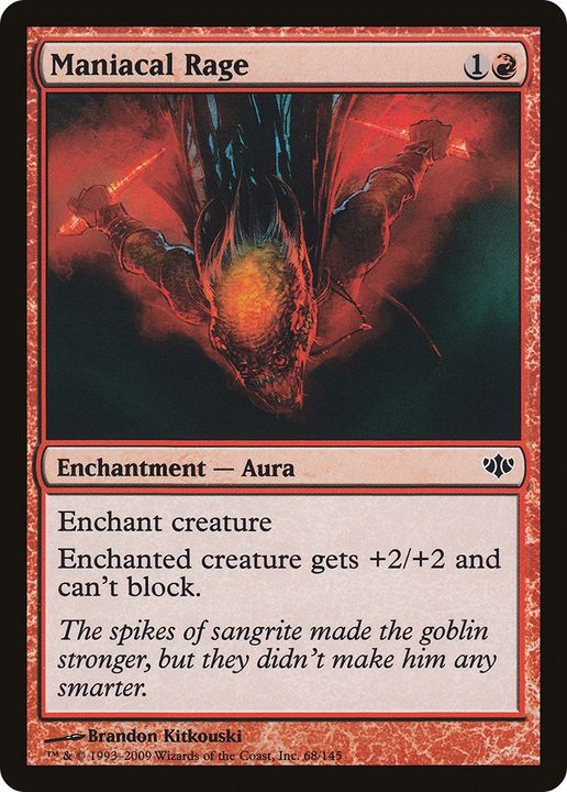 Maniacal Rage in the group Magic the Gathering / Types / Colors / Red at Proxyprinters.com (62850)