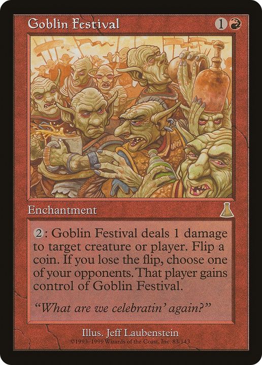 Goblin Festival in the group Magic the Gathering / Types / Enchantment / Enchantment at Proxyprinters.com (62918)