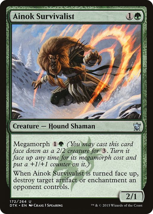 Ainok Survivalist in the group Magic the Gathering / Types / Colors / Green at Proxyprinters.com (62924)