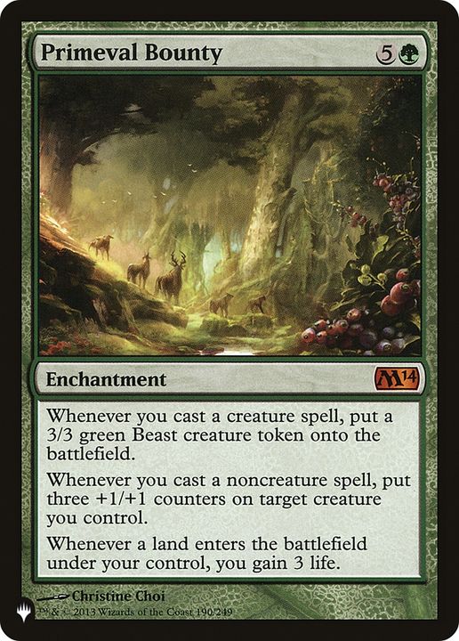 Primeval Bounty in the group Magic the Gathering / Types / Enchantment / Enchantment at Proxyprinters.com (62993)