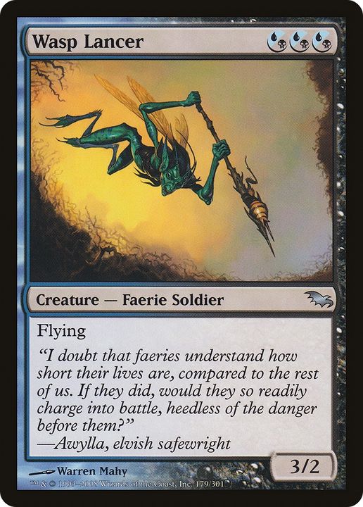 Wasp Lancer in the group Magic the Gathering / Types / Colors / Multicolors / B, U at Proxyprinters.com (63011)