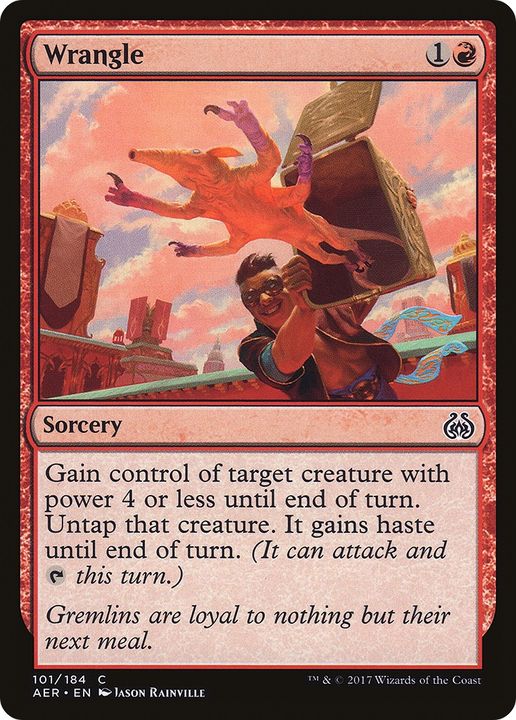 Wrangle in the group Magic the Gathering / Types / Colors / Red at Proxyprinters.com (63013)