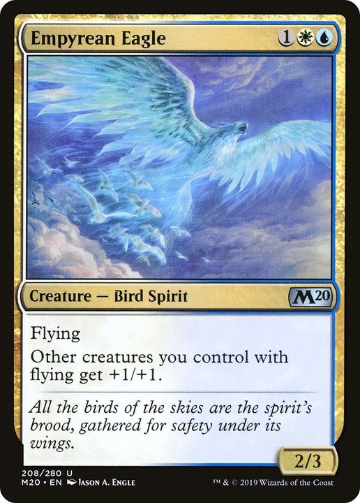 Empyrean Eagle in the group Magic the Gathering / Types / Colors / Multicolors / U, W at Proxyprinters.com (63026)