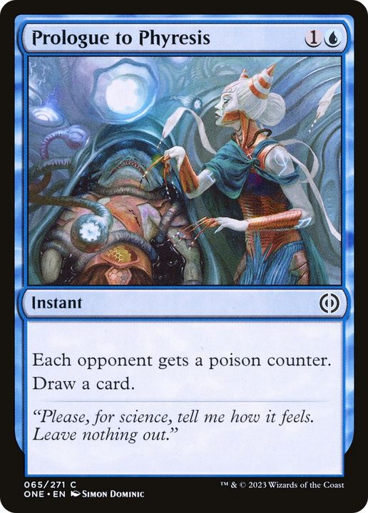 Prologue to Phyresis in the group Magic the Gathering / Types / Colors / Blue at Proxyprinters.com (63037)