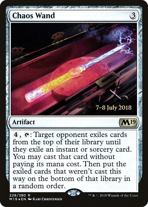 Chaos Wand in the group Magic the Gathering / Types / Artifacts / Artifact at Proxyprinters.com (6304)