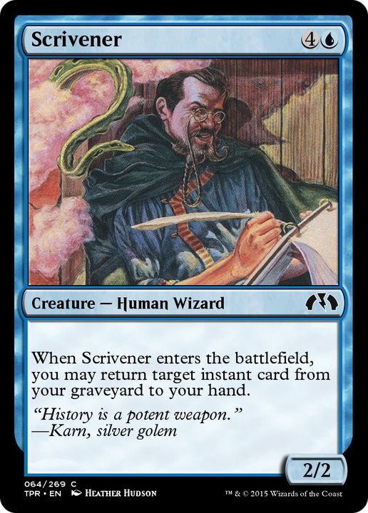 Scrivener in the group Magic the Gathering / Types / Creatures / Wizard at Proxyprinters.com (63046)