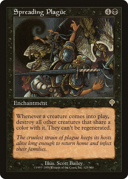 Spreading Plague in the group Magic the Gathering / Types / Enchantment / Enchantment at Proxyprinters.com (63089)