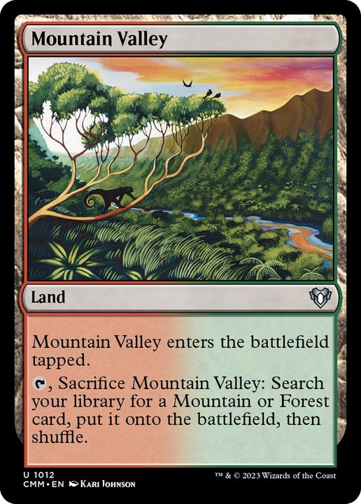 Mountain Valley in the group Magic the Gathering / Types / Colors / Colorless at Proxyprinters.com (63090)