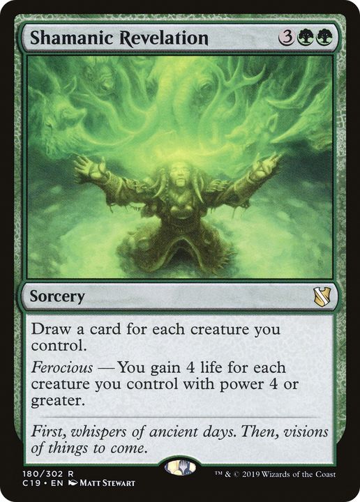 Shamanic Revelation in the group Magic the Gathering / Types / Colors / Green at Proxyprinters.com (63099)