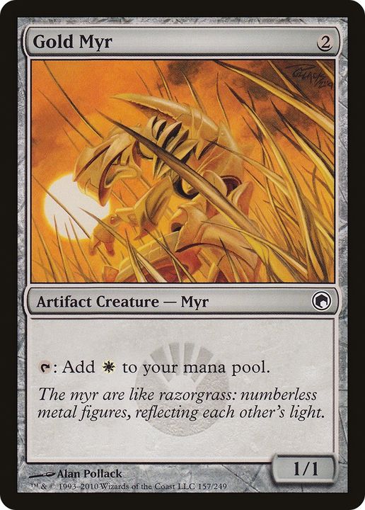 Gold Myr in the group Magic the Gathering / Types / Colors / Colorless at Proxyprinters.com (63102)