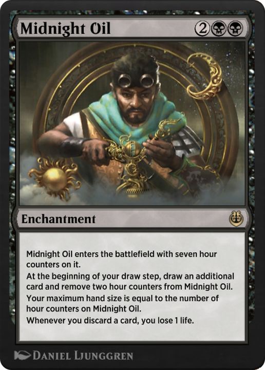 Midnight Oil in the group Magic the Gathering / Types / Enchantment / Enchantment at Proxyprinters.com (63104)