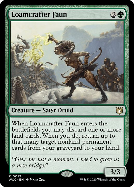 Loamcrafter Faun in the group Magic the Gathering / Types / Colors / Green at Proxyprinters.com (63107)