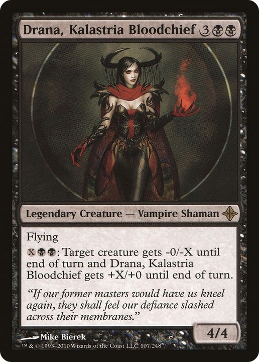 Drana, Kalastria Bloodchief in the group Magic the Gathering / Types / Colors / Black at Proxyprinters.com (63137)