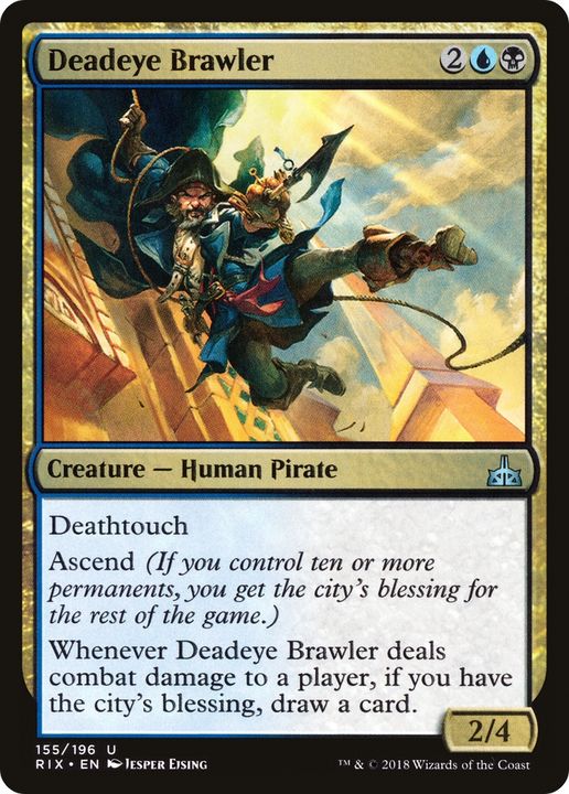 Deadeye Brawler in the group Magic the Gathering / Types / Colors / Multicolors / B, U at Proxyprinters.com (63150)