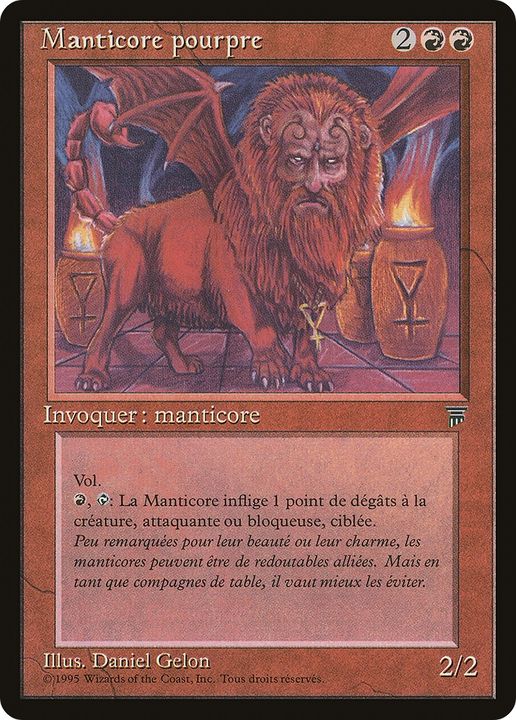 Crimson Manticore in the group Magic the Gathering / Types / Colors / Red at Proxyprinters.com (63182)