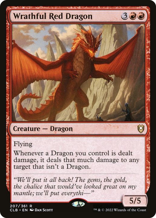 Wrathful Red Dragon in the group Magic the Gathering / Types / Colors / Red at Proxyprinters.com (63193)