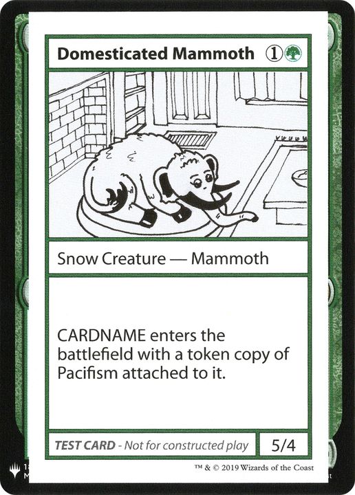 Domesticated Mammoth in the group Magic the Gathering / Types / Colors / Green at Proxyprinters.com (63230)