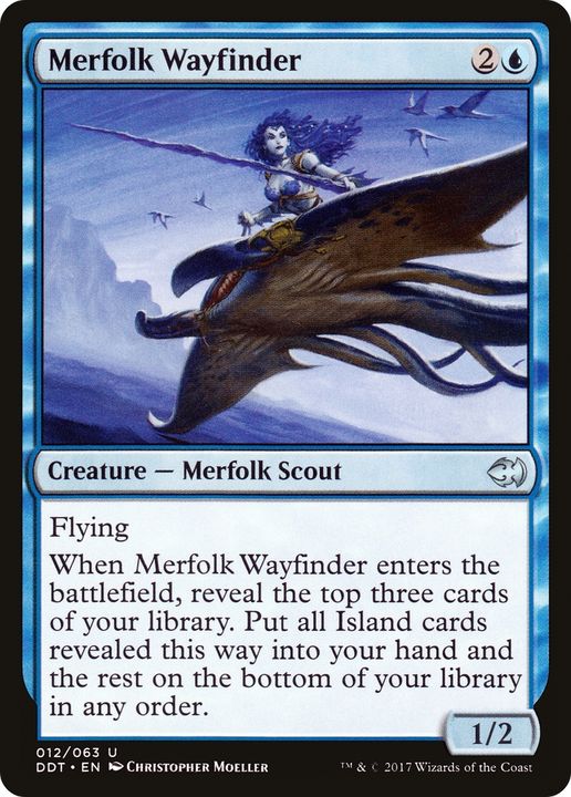 Merfolk Wayfinder in the group Magic the Gathering / Sets / Duel Decks: Merfolk vs. Goblins at Proxyprinters.com (63258)