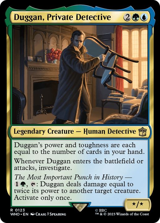 Duggan, Private Detective in the group Magic the Gathering / Sets / Doctor Who at Proxyprinters.com (63321)