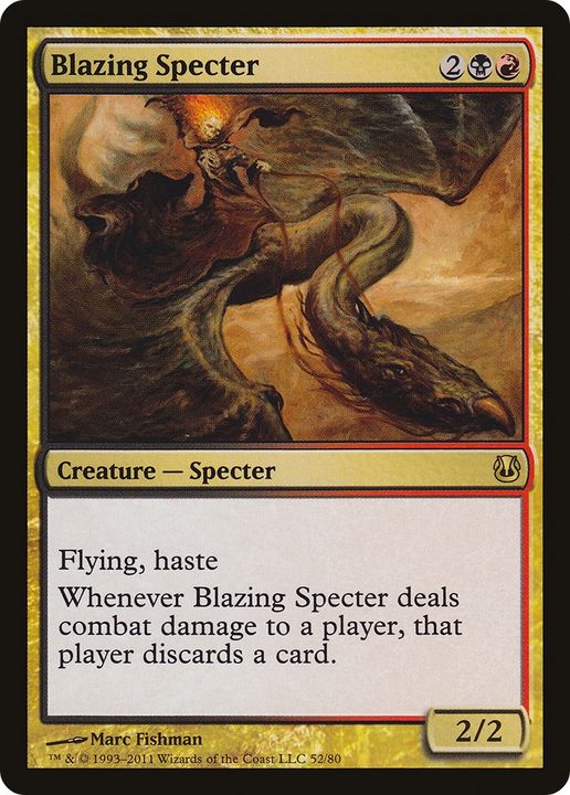 Blazing Specter in the group Magic the Gathering / Types / Colors / Multicolors / B, R at Proxyprinters.com (63323)