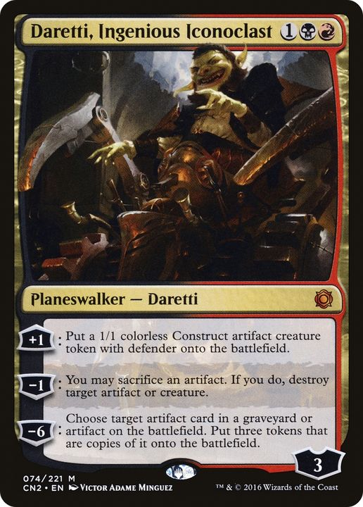 Daretti, Ingenious Iconoclast in the group Magic the Gathering / Types / Colors / Multicolors / B, R at Proxyprinters.com (63337)