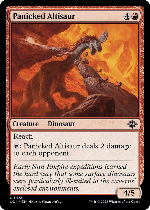 Panicked Altisaur in the group Magic the Gathering / Types / Colors / Red at Proxyprinters.com (63343)