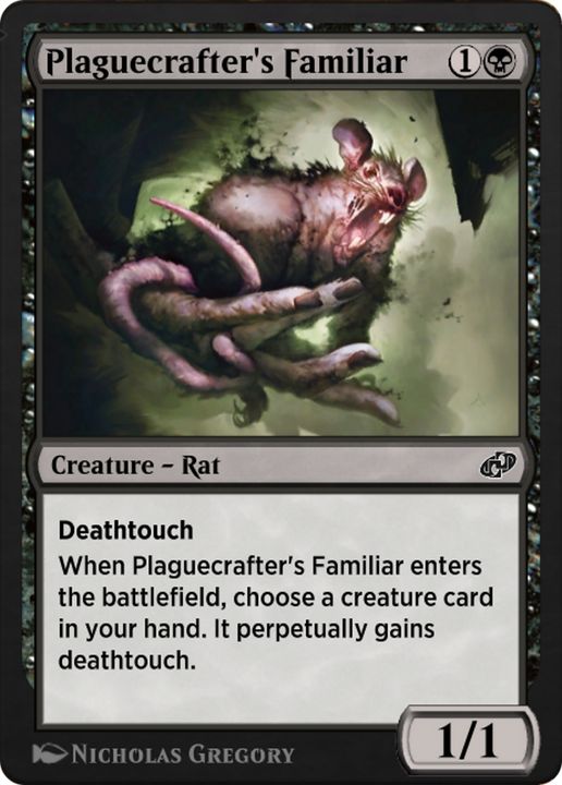 Plaguecrafter's Familiar in the group Magic the Gathering / Types / Colors / Black at Proxyprinters.com (63352)