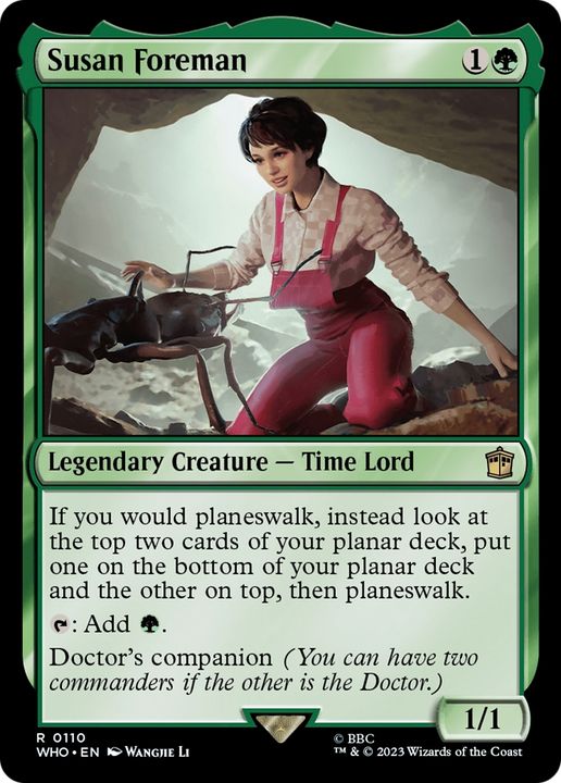 Susan Foreman in the group Magic the Gathering / Types / Colors / Green at Proxyprinters.com (63357)