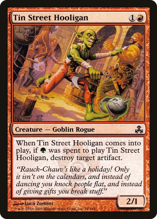 Tin Street Hooligan in the group Magic the Gathering / Types / Creatures / Goblin at Proxyprinters.com (63386)