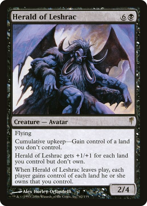 Herald of Leshrac in the group Magic the Gathering / Types / Colors / Black at Proxyprinters.com (63405)