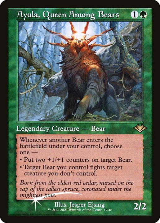 Ayula, Queen Among Bears in the group Magic the Gathering / Types / Colors / Green at Proxyprinters.com (63439)