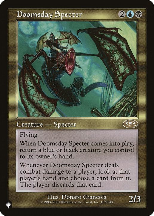 Doomsday Specter in the group Magic the Gathering / Types / Colors / Multicolors / B, U at Proxyprinters.com (63446)