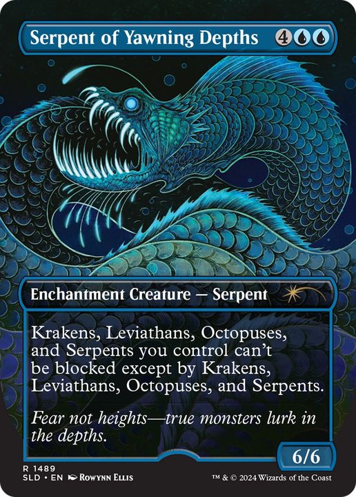 Serpent of Yawning Depths in the group Magic the Gathering / Sets / Secret Lair / Secret Lair Drop at Proxyprinters.com (63455)