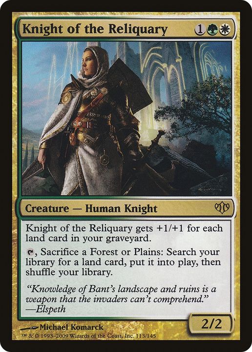 Knight of the Reliquary in the group Magic the Gathering / Types / Colors / Multicolors / G, W at Proxyprinters.com (63458)