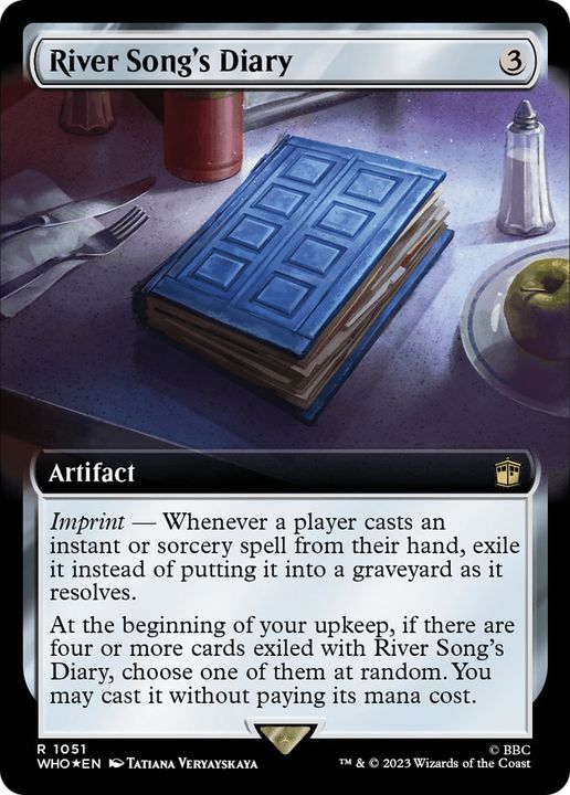 River Song's Diary in the group Magic the Gathering / Types / Artifacts / Artifact at Proxyprinters.com (63459)