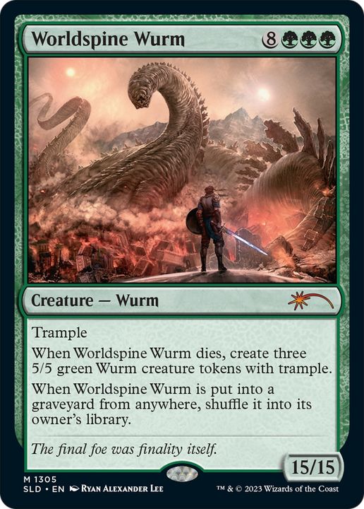 Worldspine Wurm in the group Magic the Gathering / Types / Colors / Green at Proxyprinters.com (63492)