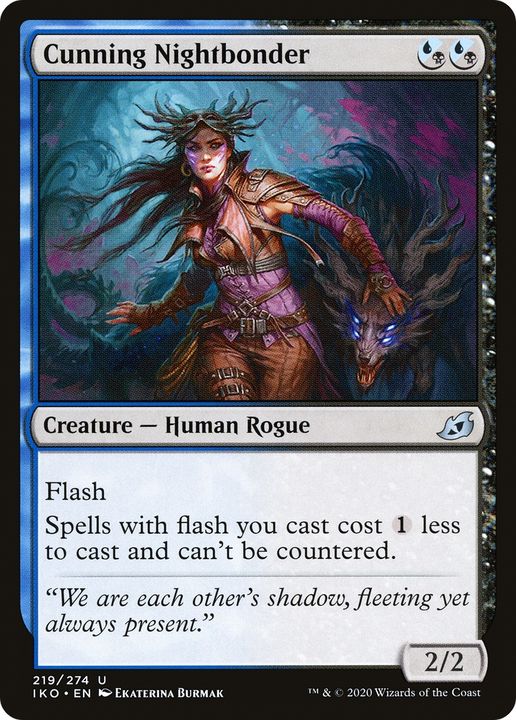 Cunning Nightbonder in the group Magic the Gathering / Types / Colors / Multicolors / B, U at Proxyprinters.com (63507)