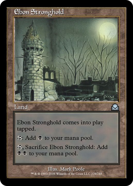 Ebon Stronghold in the group Magic the Gathering / Sets / Mercadian Masques at Proxyprinters.com (63549)