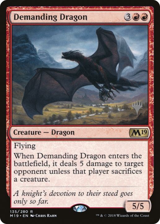 Demanding Dragon in the group Magic the Gathering / Types / Colors / Red at Proxyprinters.com (63551)