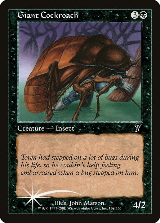 Giant Cockroach in the group Magic the Gathering / Types / Colors / Black at Proxyprinters.com (63564)