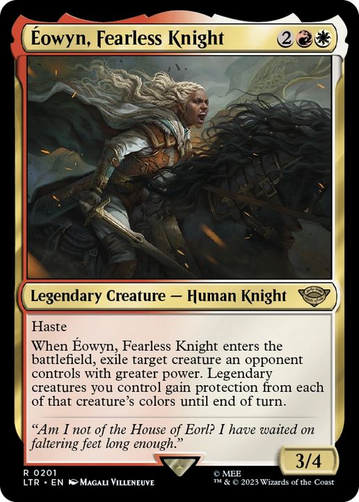 Éowyn, Fearless Knight in the group Magic the Gathering / Types / Colors / Multicolors / R, W at Proxyprinters.com (63595)