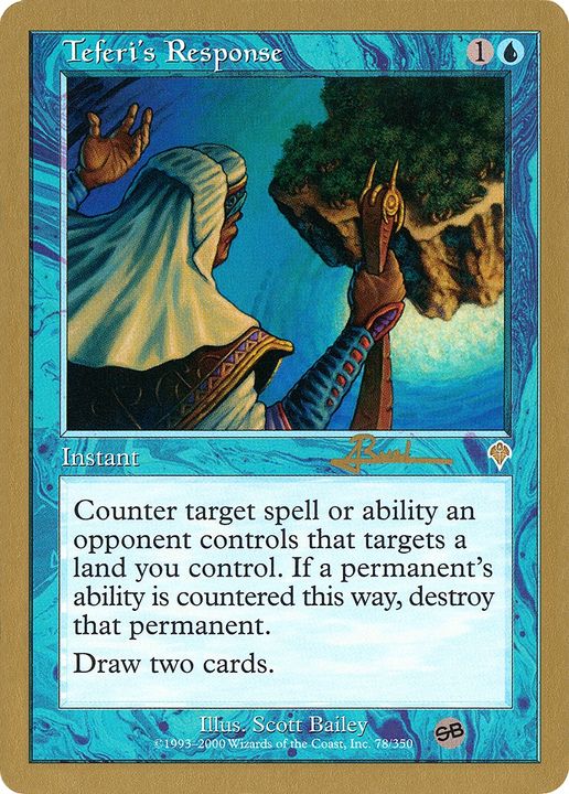 Teferi's Response in the group Magic the Gathering / Types / Colors / Blue at Proxyprinters.com (63612)