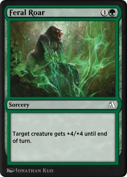 Feral Roar in the group Magic the Gathering / Types / Colors / Green at Proxyprinters.com (63615)