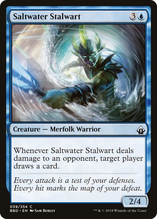 Saltwater Stalwart in the group Magic the Gathering / Types / Creatures / Warrior at Proxyprinters.com (63628)