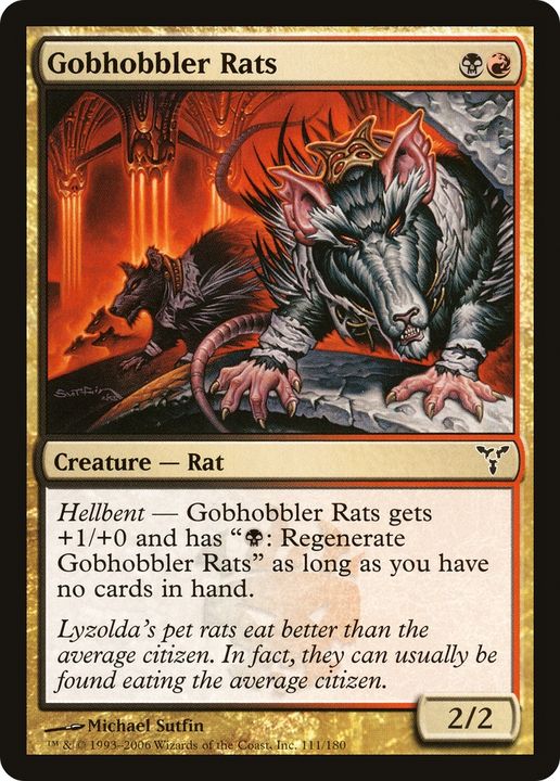 Gobhobbler Rats in the group Magic the Gathering / Types / Colors / Multicolors / B, R at Proxyprinters.com (63630)