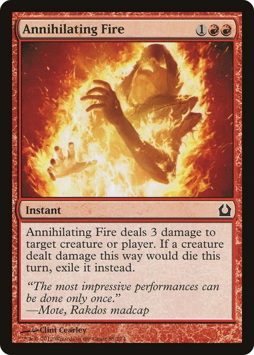 Annihilating Fire in the group Magic the Gathering / Types / Colors / Red at Proxyprinters.com (63631)