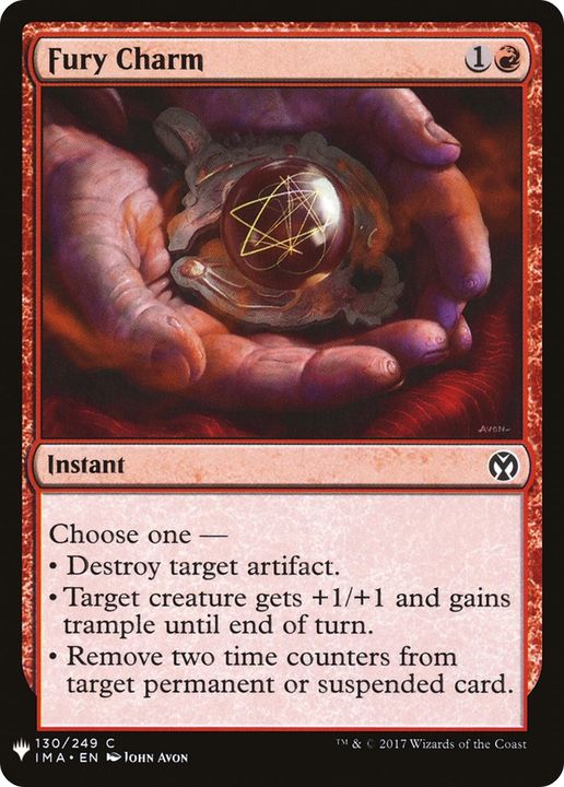 Fury Charm in the group Magic the Gathering / Types / Colors / Red at Proxyprinters.com (63655)